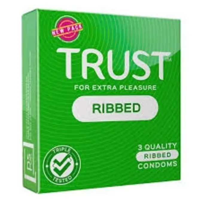 Trust Condom Ribbed 3Pk